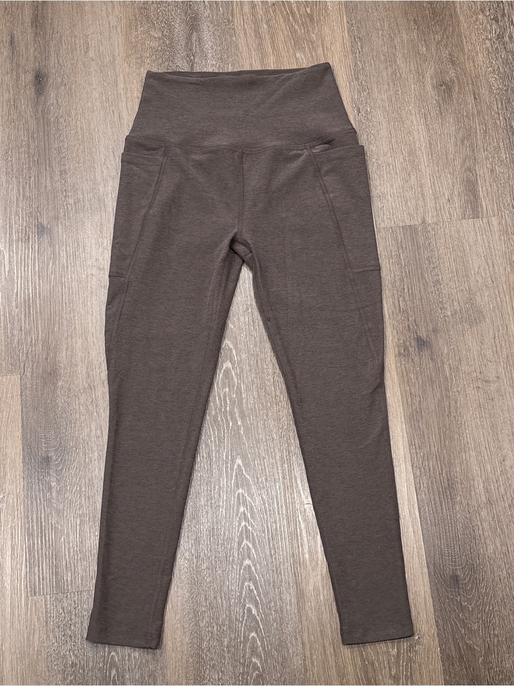 Beyond Yoga Spacedye Caught in the Midi Leggings Heather Brown Medium